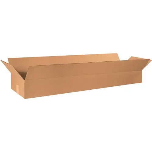 Box Partners Long Corrugated Boxes 48"x12"x6" Kraft Package Of 20 Box Partners Long Corrugated Boxes 48"x12"x6" Kraft Package Of 20