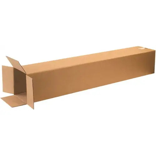 Box Partners Tall Corrugated Boxes 8"x8"x48" Kraft Package Of 20 - pack of 20 Box Partners Tall Corrugated Boxes 8"x8"x48" Kraft Package Of 20 - pack of 20