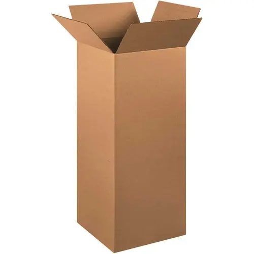 Box Partners Tall Corrugated Boxes 12"x12"x30" Kraft Package Of 15 Box Partners Tall Corrugated Boxes 12"x12"x30" Kraft Package Of 15
