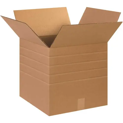 Box Partners Multi-Depth Corrugated Boxes 15"x15"x15" Kraft Package Of 25 Box Partners Multi-Depth Corrugated Boxes 15"x15"x15" Kraft Package Of 25