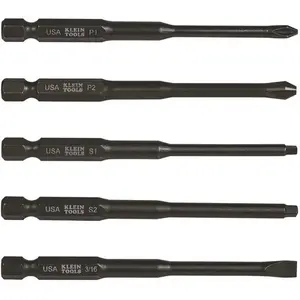 Klein Tools 32234 Klein Tools 3-1/2 Power Driver Bits, Assorted