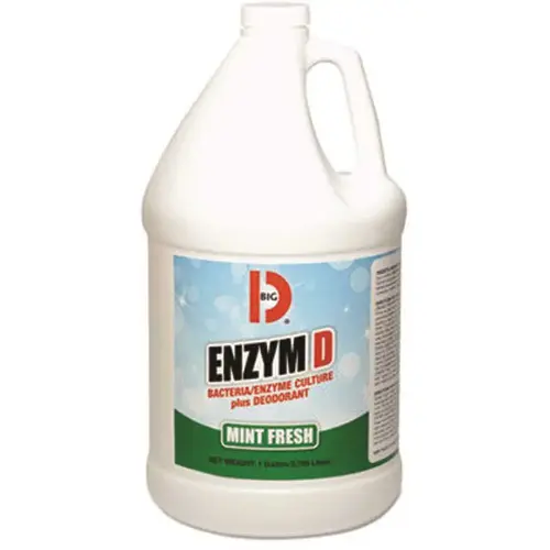 Big D Industries Enzym D Digester Deodorant, Mint, 1 Gal Bottle, Carton Of 4
