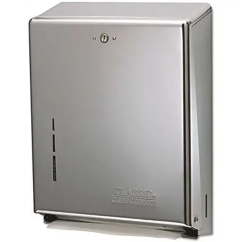 San Jamar C-Fold/multifold Towel Dispenser, Chrome, Package Of 2