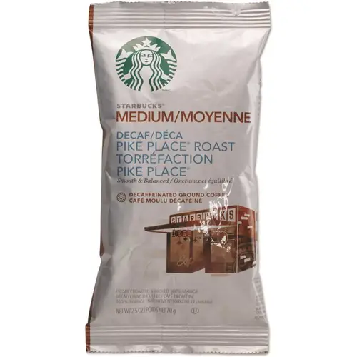 Starbucks 2.5 Oz Pike Place Decaf Coffee Package Of 18 Starbucks 2.5 Oz Pike Place Decaf Coffee Package Of 18