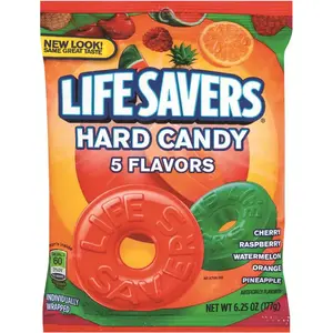 Life Savers LFS88501 LIFESAVERS 5 Flavors Hard Candy Bag, 6.25 Ounce
