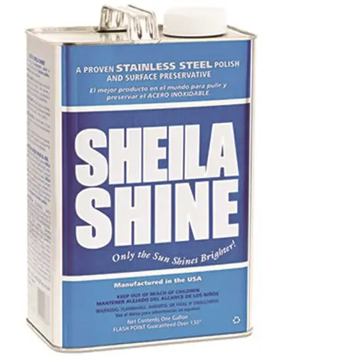Sheila Shine Stainless Steel Cleaner & Polish, 1gal Can, Package Of 4