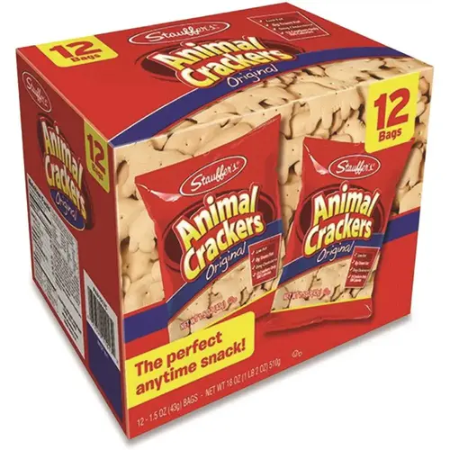 Stauffer'S Animal Crackers 1.5 Oz Bag, Package Of 12