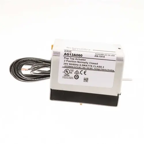 Actuator, 24vac, Two Position, Normally Closed, And 96" Wire Lead Actuator, 24vac, Two Position, Normally Closed, And 96" Wire Lead