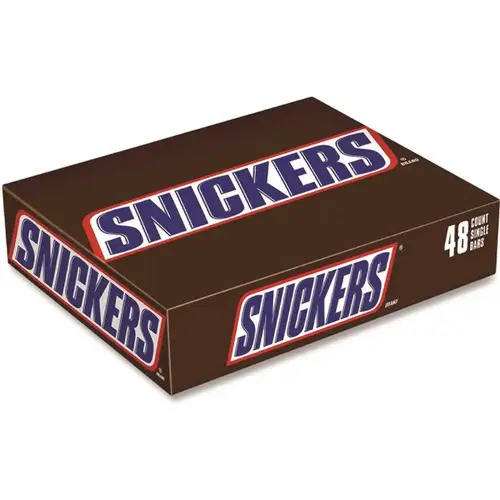 Snickers Original Candy Bar, Full Size, 1.86 Oz Bar Package Of 48 Snickers Original Candy Bar, Full Size, 1.86 Oz Bar Package Of 48