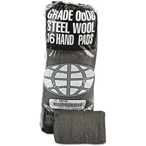 Gmt Industrial-Quality Steel Wool Hand Pad, #0000 Super Fine, Carton Of 192