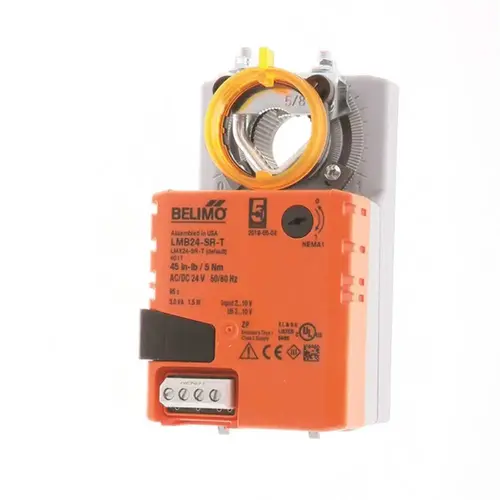 Motor Actuator Rotary 45 In-Lb, Sr2-10vdc, 24vac, 24vdc Screw Terminal