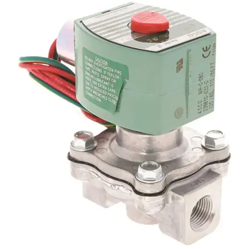 Valve Solenoid 2 Way Closed 3/8" Npt 120vac 3.4 Cv 0-50 PSI Nema 4x