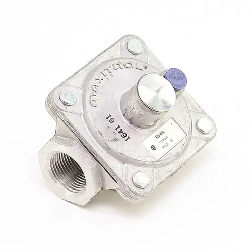 3/4"npt 1/2psi Max Inlet 3-6"wc Outlt Rbbr Seat Poppt Applnce Regulator