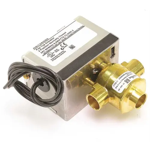 Three Way 1/2" Sweat 4.0 Cv 24vac Spring Return 2 Position Zone Valve