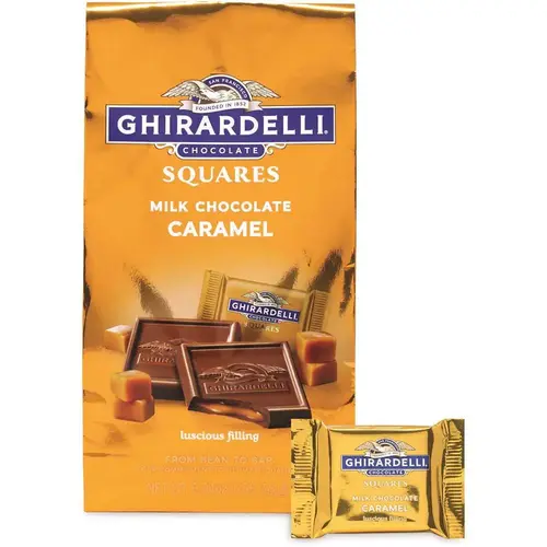 Milk Chocolate And Caramel Chocolate Squares, 9.02 Oz Packs Milk Chocolate And Caramel Chocolate Squares, 9.02 Oz Packs