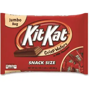 Kit Kat GRR24600011 Snack Size, Crisp Wafers In Milk Chocolate, 20.1 Oz Bag