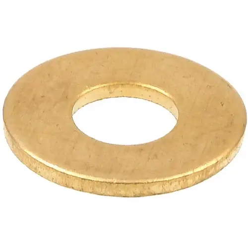 Defender Security Flat Washers, #10 X 7/16 In. Od, Solid Brass, Package Of 100