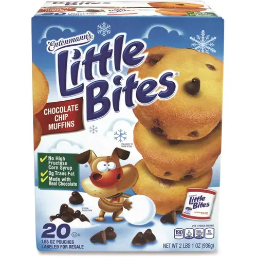 Little Bites Little Muffins Chocolate Chip 1.65 Oz Package Of 20
