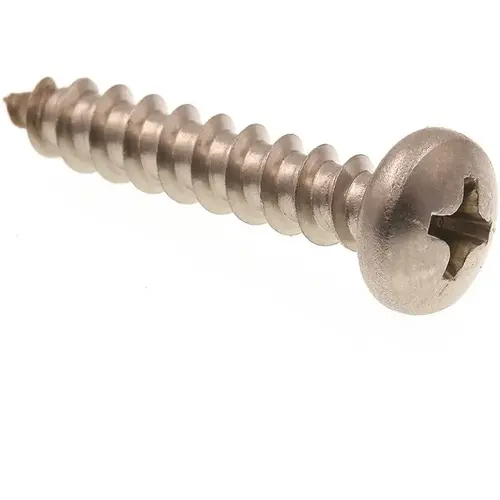 #10 X 1" Sheet Metal Screws Pan Head, Phillips Drive, Stainless #10 X 1" Sheet Metal Screws Pan Head, Phillips Drive, Stainless