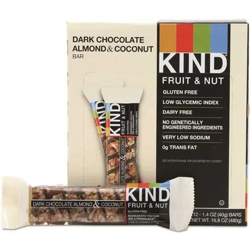 Dark 1.4 Oz Chocolate Almond & Coconut Fruit And Nut Bar Dark 1.4 Oz Chocolate Almond & Coconut Fruit And Nut Bar