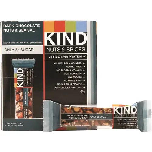 1.4 Oz Dark Chocolate Nuts/sea Salt Nuts And Spices Bar