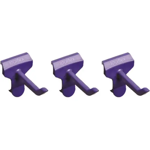 Toolflex One Universal Hook Requires Rail Purple Package Of 3