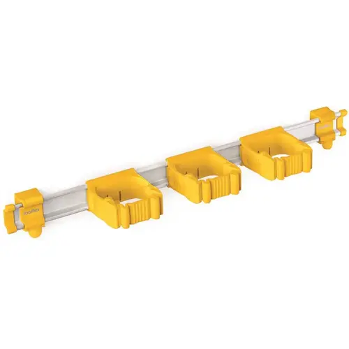 21" One Tool Organizer With 3 Universal Holders Yellow