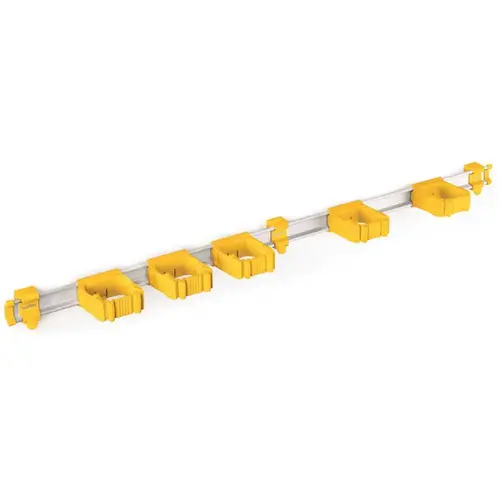 37" One Tool Organizer With 5 Universal Holders Yellow