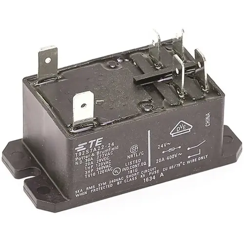 Enviro-Tec 2pole,30a,24v N/o Fan Relay