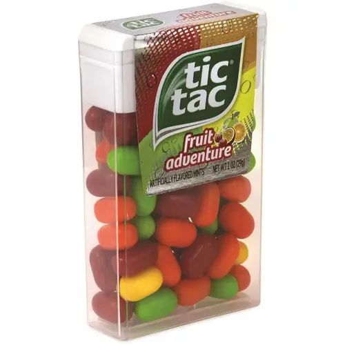 Tic Tac Fruit Adventure Mints, 1 Oz Flip-Top Dispenser, 12/pack