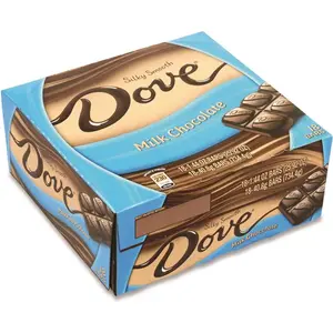 DOVE GRR20900468 Dove Milk Chocolate Bars, 1.44 Oz Packge Of 18