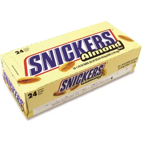 Snickers Snickers Almond Bar, 1.76 Oz Bar Package Of 24