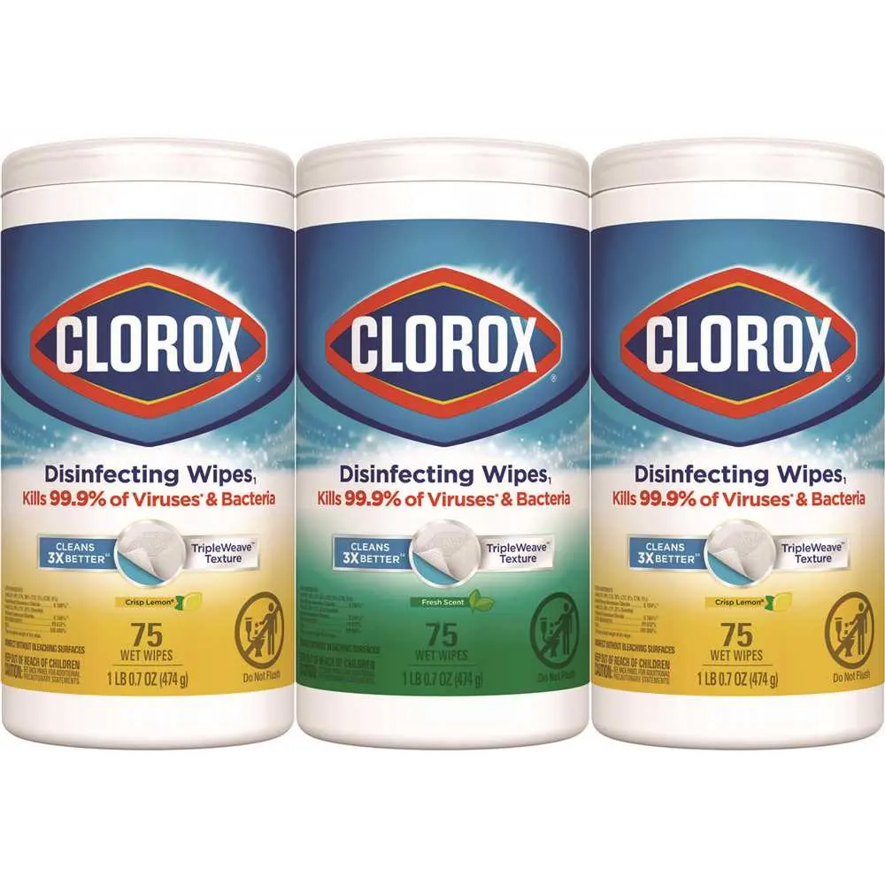 CLOROX Disinfecting Wipes 7 X 8 Fresh Scent/citrus Blend CLO30208PK