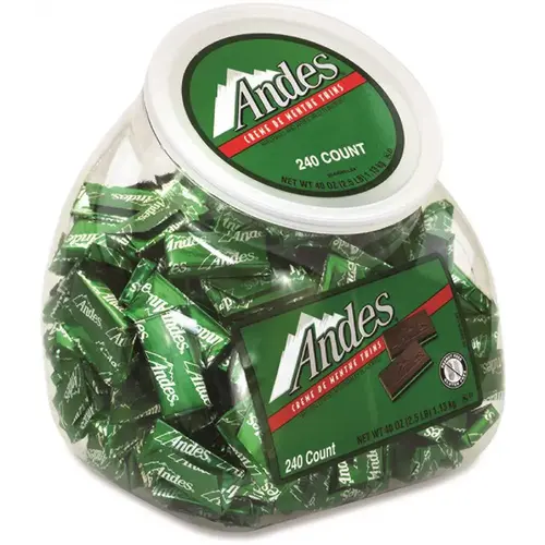 Andes Creme De Menthe Chocolate Mint Thins, Package Of 240
