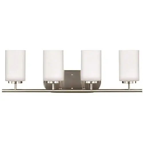 Oslo 9.5 Watts Four Light Bath Sconces Brushed NICKEL Oslo 9.5 Watts Four Light Bath Sconces Brushed NICKEL