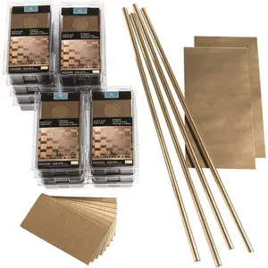 Aspect Metal A07-51 Aspect Metal 3x6 Short Grain Champagne Backsplash Kit