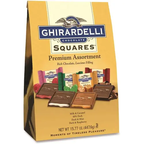Premuim Assorted Dark And Milk Chocolate Squares, 15.77 Oz Bag Premuim Assorted Dark And Milk Chocolate Squares, 15.77 Oz Bag