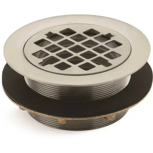 Round Shower Drain Use With Plastic Pipe Gasket Included Round Shower Drain Use With Plastic Pipe Gasket Included