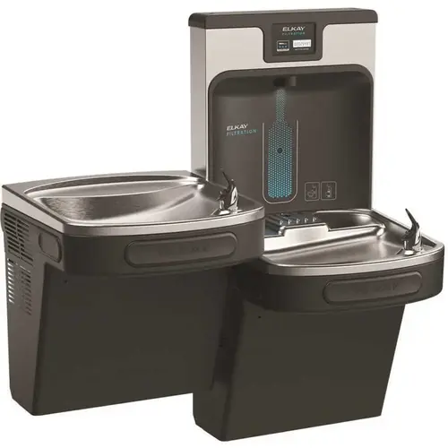 Enhanced Ezh20 Bottle Filling Station Single ADA Cooler In Black Enhanced Ezh20 Bottle Filling Station Single ADA Cooler In Black