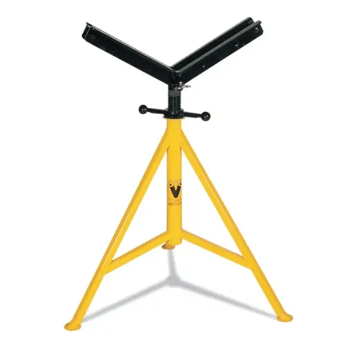 Big V Jacks, Vee, 2,500 lb Cap., 4 in-36 in Pipe Yellow Big V Jacks, Vee, 2,500 lb Cap., 4 in-36 in Pipe Yellow