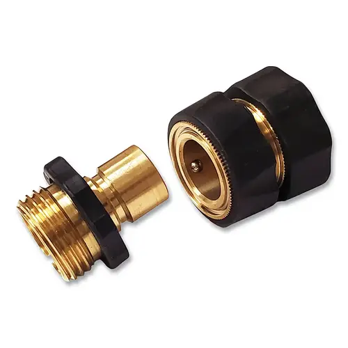 Garden Hose Repair/Replacement Part, Universal, Brass, 2-Pc Hose Quick-Connect - pack of 20 Garden Hose Repair/Replacement Part, Universal, Brass, 2-Pc Hose Quick-Connect - pack of 20
