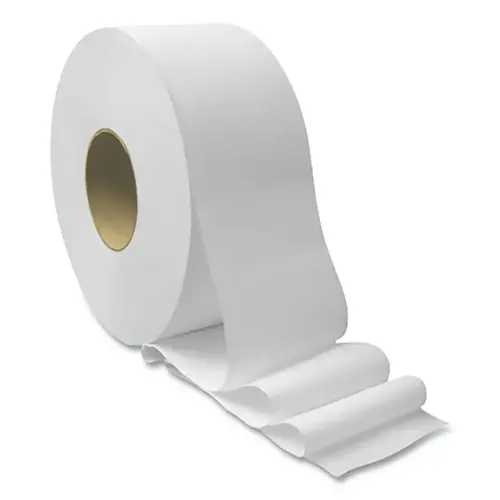 Jumbo Roll Bath Tissue, 3.15 in W x 1,000 ft Roll, 3.3 in dia Core, 2-Ply, 12 RL/CA White - pack of 12