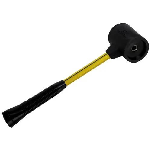 SPS  Composite Soft Face Hammer, 1 lb Head, 1-1/2 in dia, 12-1/2 in Handle L, Yellow