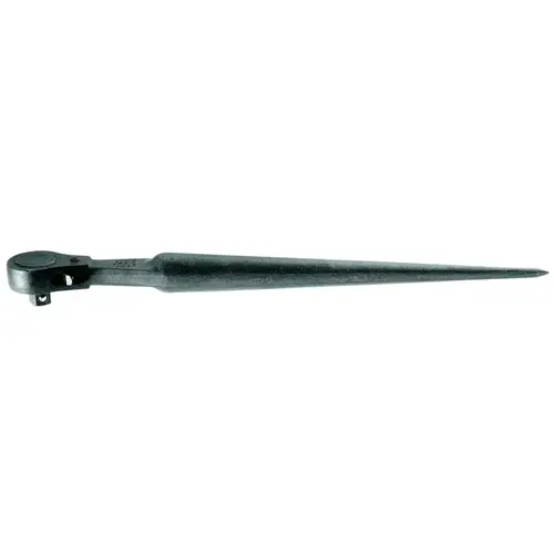 1/2 in Construction Wrench Ratcheting Socket Drive, Pear, 15 in, Black Oxide 1/2 in Construction Wrench Ratcheting Socket Drive, Pear, 15 in, Black Oxide