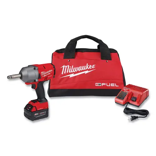 Milwaukee Tool Extended Anvil Controlled Torque Impact Wrench with ONE-KEY Kit, 1/2 in Anvil, 5 Pc Milwaukee Tool Extended Anvil Controlled Torque Impact Wrench with ONE-KEY Kit, 1/2 in Anvil, 5 Pc