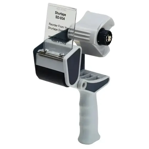 Professional Pistol-Grip Tape Dispenser, SD 934, 2 in W Roll, Polycarbonate Handle, Metal Frame, Heavy Duty