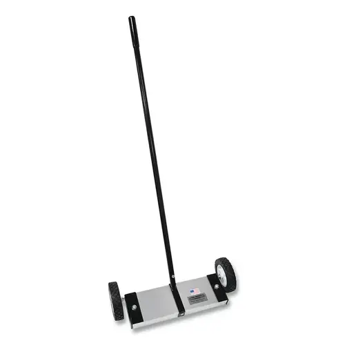 Magnetic Floor Sweeper, 3.75 lb Load Capacity, 42 in Handle, 16.5 in W, Push Type