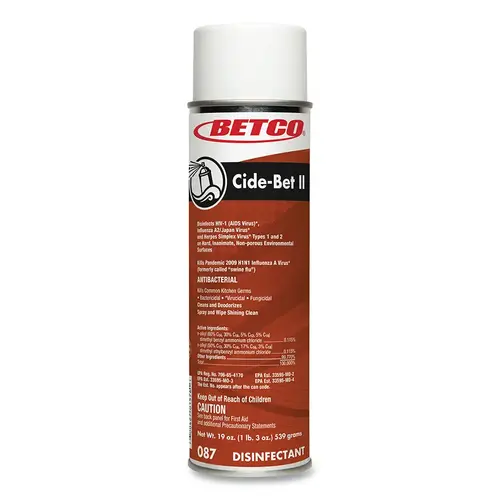 Cide-Bet II Aerosol Disinfectant, 19 oz, Aerosol Can, Floral - pack of 12 Cide-Bet II Aerosol Disinfectant, 19 oz, Aerosol Can, Floral - pack of 12