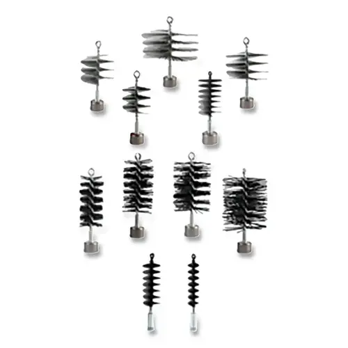 Wire Hog Well Casing and Pipe Cleaning Brush, 2 in dia, Steel Wire Hog Well Casing and Pipe Cleaning Brush, 2 in dia, Steel