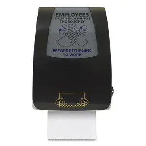 Harbor HDMHF1 Hardwound Towel Dispenser, Wall Mount, Black Plastic Cover and Base